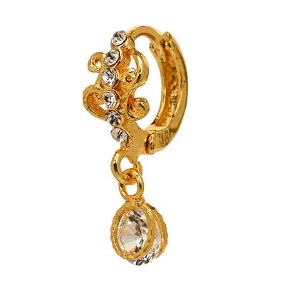 China TRENDY New Design Fashion Ladies Girls 18k 14k Luxury Diamond Gold Plated Small Stud Earrings for sale