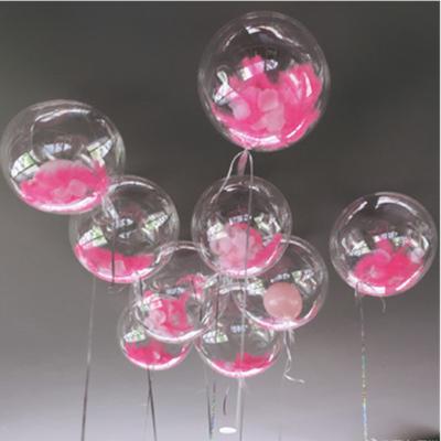 China ALL Party Decoration Balloons PVC Balloons Christmas Decor Helium Transparent Bobo Balloons Feather DIY Wedding Birthday Party Gifts for sale