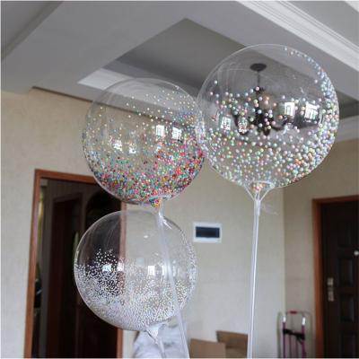 China ALL Party One Giant Transparent Colorful Bubble Balloon Birthday Party Wedding Decoration Balloon Birthday BoBo Balloon for sale