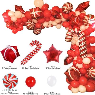 China To wedding wholesale Christmas film foil balloon set merry Christmas party balloon chain decoration for sale