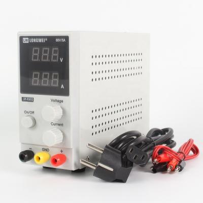 China New Adjustable Mini DC Power Supply LW-K605D 60V 5A LCD Digital Display Lab Regulated Changeover Power Supply 110V/220V K605D for sale