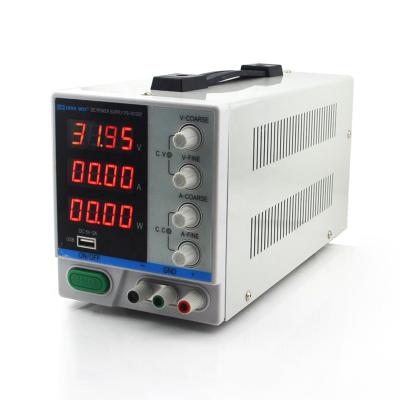 China New PS-3010DF DC Power Supply USB Repair Switching Regulator Lab Charging Power Supply 30V 10A 4 Digit Adjustable Display 37*21*18cm for sale