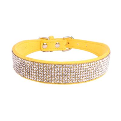 China Shiny Hot Selling Personalized Rhinestone Pet Collar Multi-Drainage Rhinestone Dog Collar Cat Collar Comfortable Pet Leash for sale