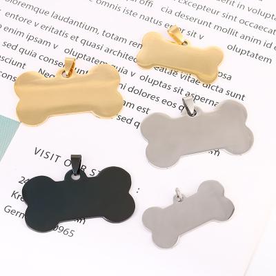 China Hot Selling Personalized Dog Tag Bone Pet ID Card Aluminum Alloy Pet Name Tag for sale