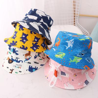 China Dobby 36 Colors Catoon Summer Wholesale Autumn Children Digital Bucket Printing Basin Hat Baby Kid Sun Hat For 1-3 Years Age for sale