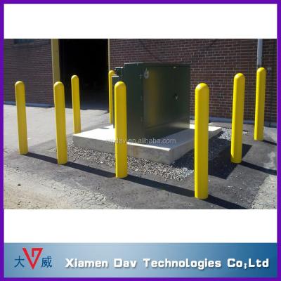 China yellow bollard in sidewalk for traffic control for customer design for sale