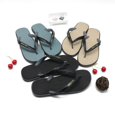 China Other Soft And Comfortable Crossed PVC Simple Lightweight Mens Beach Slippers Flip Flops Sandal for sale