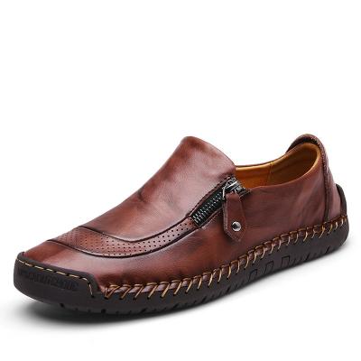 China Breathable Genuine Leather Comfortable And Stylish Shoes For Fashion Men Loafers Anti Slippery Durable Shoes for sale