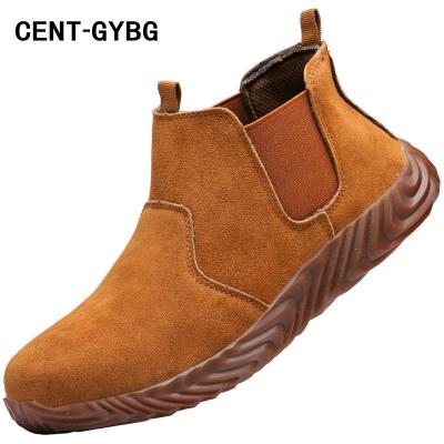 China Steel Toe Anti Slip Anti Slip Anti Slip High Top Breathable Men's Safety Shoes for sale