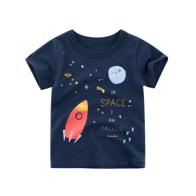 China Breathable Kids Short Sleeve T-shirt 100% Cotton Kids Boy Cute Printing T-Shirts For Summer Comfortable Fabric for sale