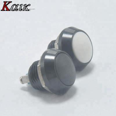 China 12mm Panel Size Metal Aluminum Push Button Switch for sale