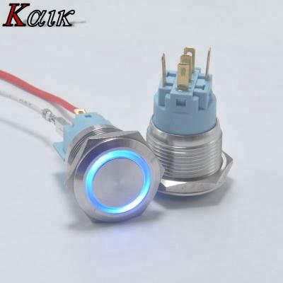 China Waterproof IP67 RGB LED Metal Stainless Steel Push Button for sale