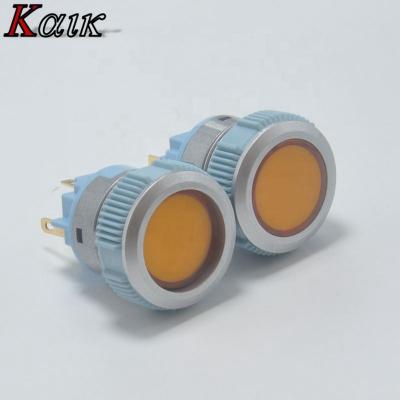 China Plastic Locked 22mm 12 Volt Push Button Switch for sale