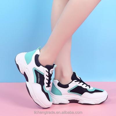 China Fashion Sports Ladies Shoes Cheap Price Trend Customized Running Casual Breathable Sneakers In Stock for sale