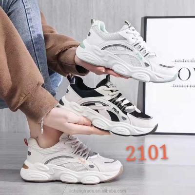 China Chunky Shoes 2021 Women's Fashion Trend Women's Platform Sneakers Breathable Ladies Trainers Ladies Shoes for sale