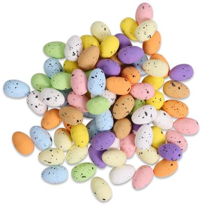 China Easter Decoration 100 PCS Foam Painted Craft Kids Gift Favor Decor Easter Home Party Happy Easter Eggs DIY Decorations Pigeon Bird Easter Eggs for sale