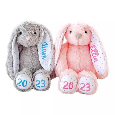 China Hot Sale Toy Long Ear Velvet Rabbit Easter Bunny Doll For Christmas Easter Plush Toy Printable Animal Gift for sale