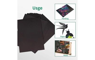 China Arts Crafts Black Paper Colored Paper For Gift Wrapping And Envelope for sale