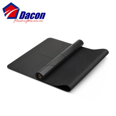 China Durable High Quality Dacon Natural Rubber PU Leather Yoga Top Mat for sale