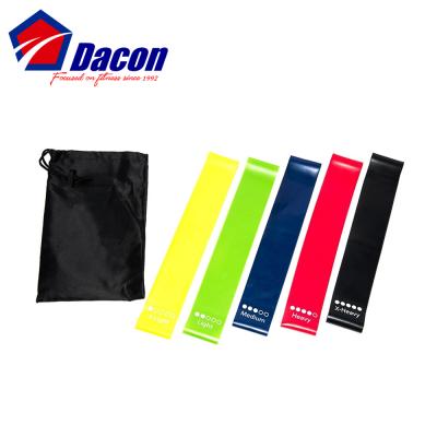 China Dacon Mini Yoga Fitness Yoga Exercises Crosfit Resistance Band Mini Latex Bands for sale