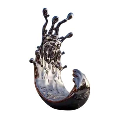 China Spectacular Europe Mirror Polished Large Stainless Steel Sculpture Garden Statues for sale