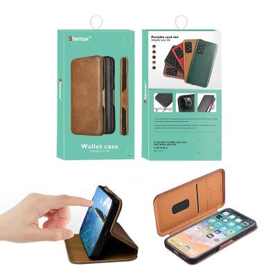 China With Holder Shemax Wallet Case for Samsung A05,Shockproof Soft TPU Funda Kickstand Magnetic Cover for Samsung Galaxy A05 M34 A12 A04E A54 for sale