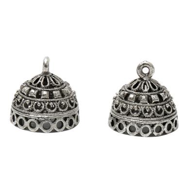 China Style newest hot Pakistan Bohemia plating jhumki earrings zinc alloy tribal accessories for party for sale