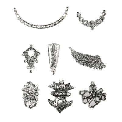 China Factory direct sales texture jewelry zinc alloy hollow-cut ethnic ornaments style for DIY handmade for sale