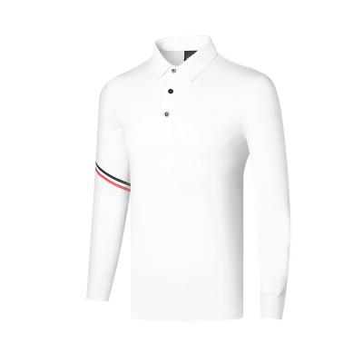 China Men's Breathable Clothing Golf T-shirt Sports Breathable Quick Drying Casual Sweaty Long Sleeve Polo Shirt Can Be Customized for sale