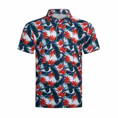 China Anti-Wrinkle Custom Design Golf 100% Sublimation Mens Spandex Polyester Polo Shirt Performance Golf Shirt Polo Shirt Wear for sale