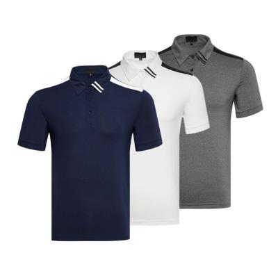 China Good Quality Quick Dry Polyester Anti-Wrinkle Polo Man Golf Shirt With Customized Logo Sports T-shirt for sale