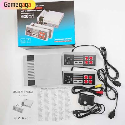 China Retro ABS Mini Console Build-in 620 Games Game Player Family TV Handheld Video Game Console for sale