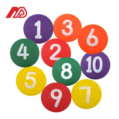 China Eco-friendly Professional obstacle Produce Flat Marker Disc with Number,Soccer cones for Agility training for sale