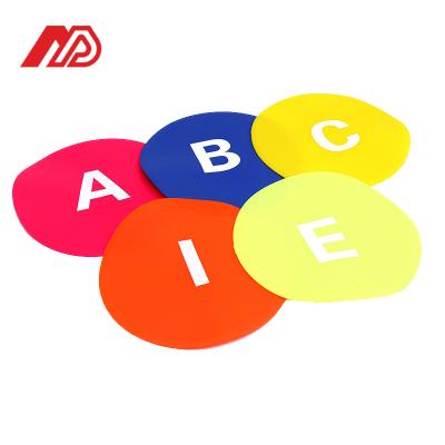 China Eco-friendly Fitness Speed training Flat Marker Disc with Number,Soccer cones for Sports training for sale