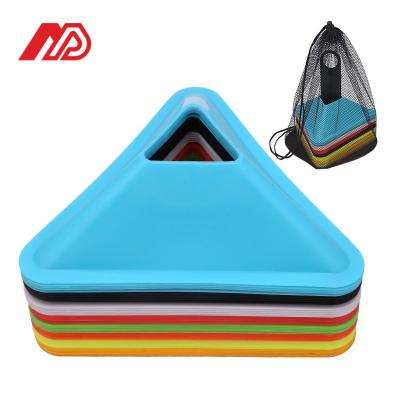 China Eco-friendly New Design Triangle Marker Disc Soccer training equipment Soccer cones for Agility training for sale