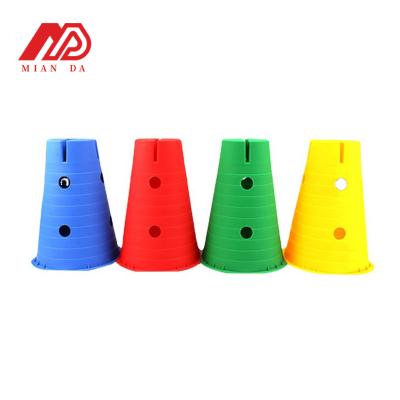 China Eco-friendly Factory wholesale 30cm height Agility cones Plastic material 28cm cones for Kids Sensory integration for sale