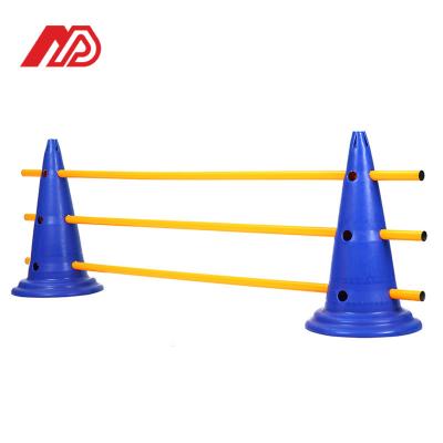 China Eco-friendly Factory wholesale 50cm height Agility training cones use in combination with pole for soccer drill for sale