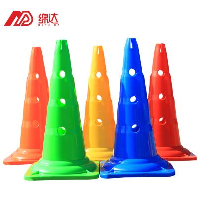 China Eco-friendly Direct selling 52cm height soccer training cones use in combination with pole Agility cones for sale