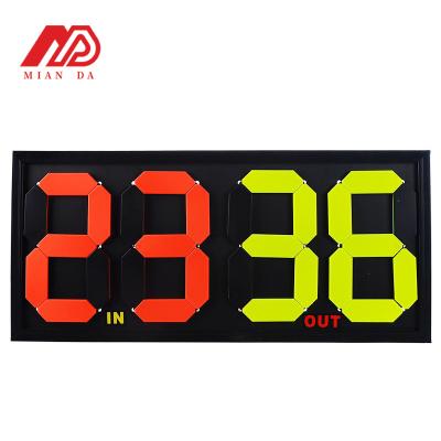 China Carry Easily Classic style Eco-friendly material Double sided display digital soccer substitution board for sale