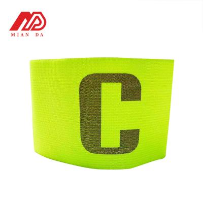 China Eco-friendly Wholesale Football Team Captain Armband Elastic Nylon armband for compete soccer armband for sale