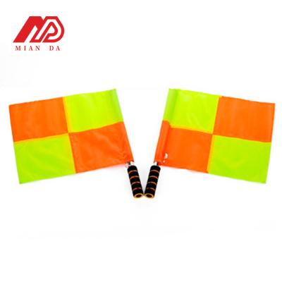 China Eco-friendly Professional produce soccer training equipment football linesman referee signal linesman flag for sale