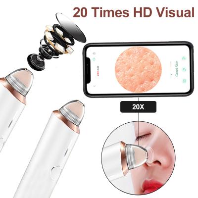 China Acne Treatment Home 5 Levels 4 Suction Head Pore Blackhead Remover Cleaner Vacuum Device With Camera for sale