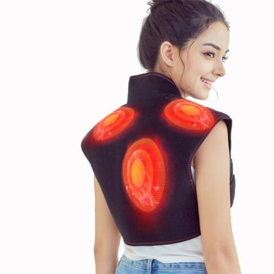 China Moxibustion Waterproof Hot Compress Battery USB Massage Passionate Vest For Pain Relief for sale