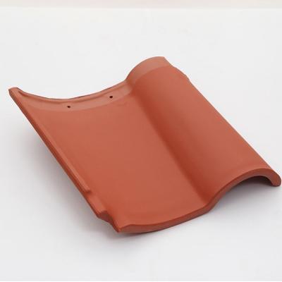 China Modern Waterproof Natural Clay Matte Roof Tile Red Clay Ceramic Spanish Roof Tiles for sale