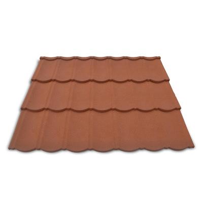 China Building Material Modern Mediterranean Colorful Stone Coated Metal Roofing Tiles for sale