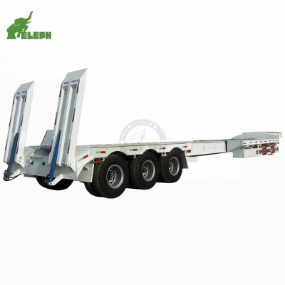 China American /Germany 13-20Tons Lowbed Trailer Eleph Wind Blade Generator Transport Extendable Lowbed Trailer for sale