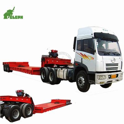 China American /Germany 13-20Tons goose neck gooseneck low bed lowboy lowbed detachable hydraulic detachable detachable semi trailer for sale