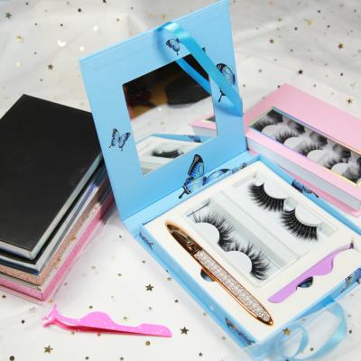 China Factory wholesale price 25mm 5d Mink Eyelashes Real Mink Fluffy 3d thick eyelashes with customized own brand box packing for sale