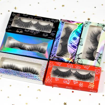 China 25mm Thick 100% Mink Lashes Customize Box 3D Lashes Box Plastic Case For Mink Eyelash Private Label for sale