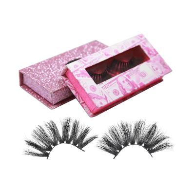 China Wholesale FANCY 3d mink eyelashes 25mm thick new style private label eyelashes cruelty free with custom for sale